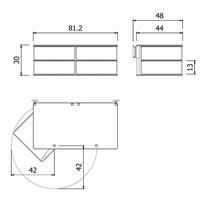 Itaca Wall Swivel-opening wall-mounted chest of drawers 2